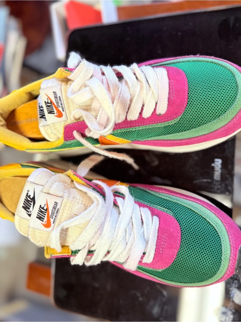 Nike x sacai LDWaffle sneakers in the "Pine Green" colorway size 8 - Picture 5 of 5